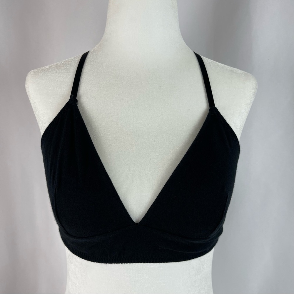Anemone Medium Deep V Medium Adjustable Triangle Bra Bralette Solid Minimalist